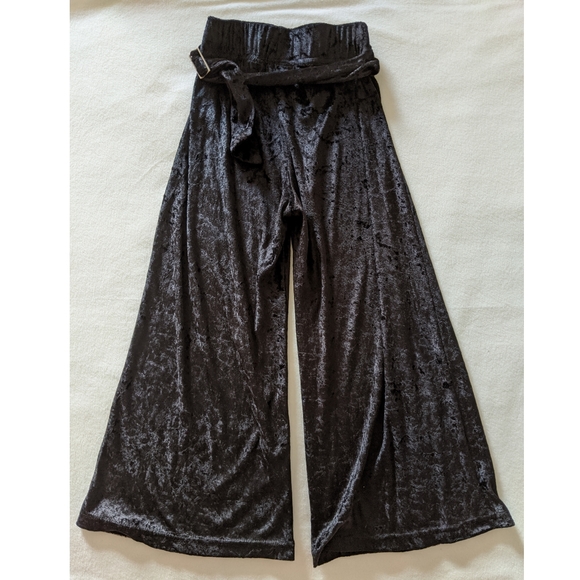 Vintage Other - Vintage Y2K Crushed Velvet Wide Leg Pants
